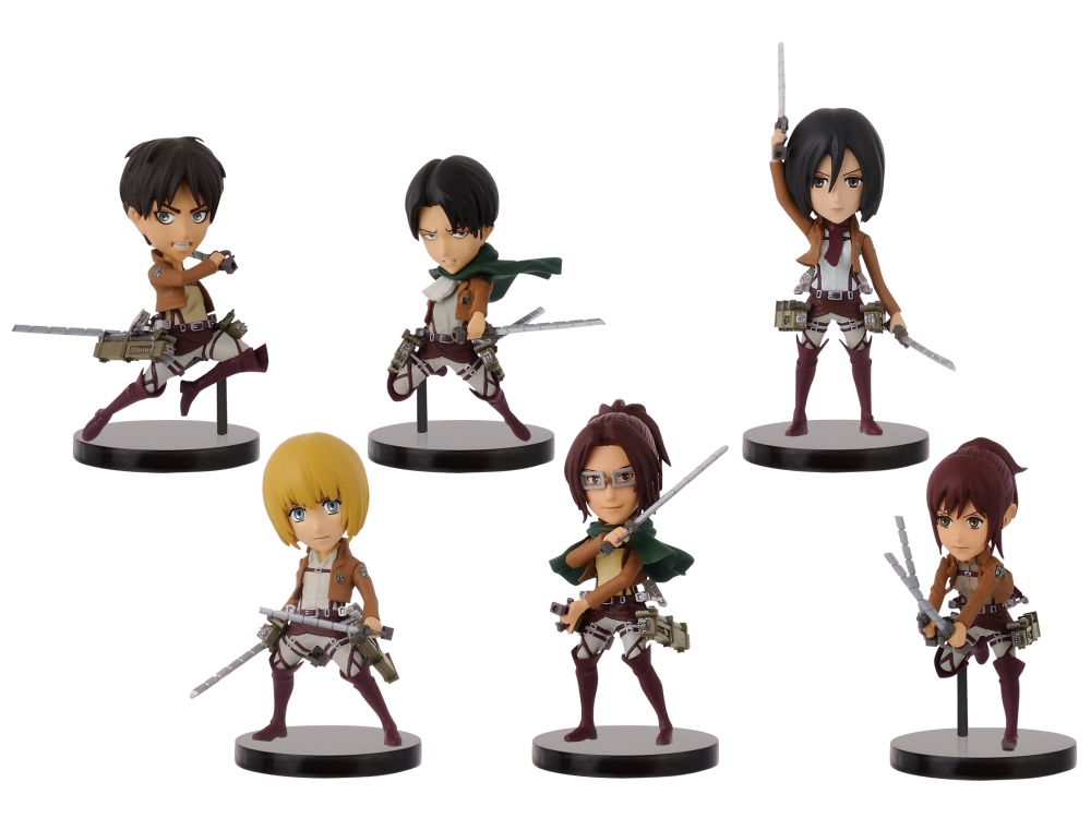Titan Set ของแท้ JP - WCF Banpresto [โมเดล Attack of Titan] (7 ตัว)