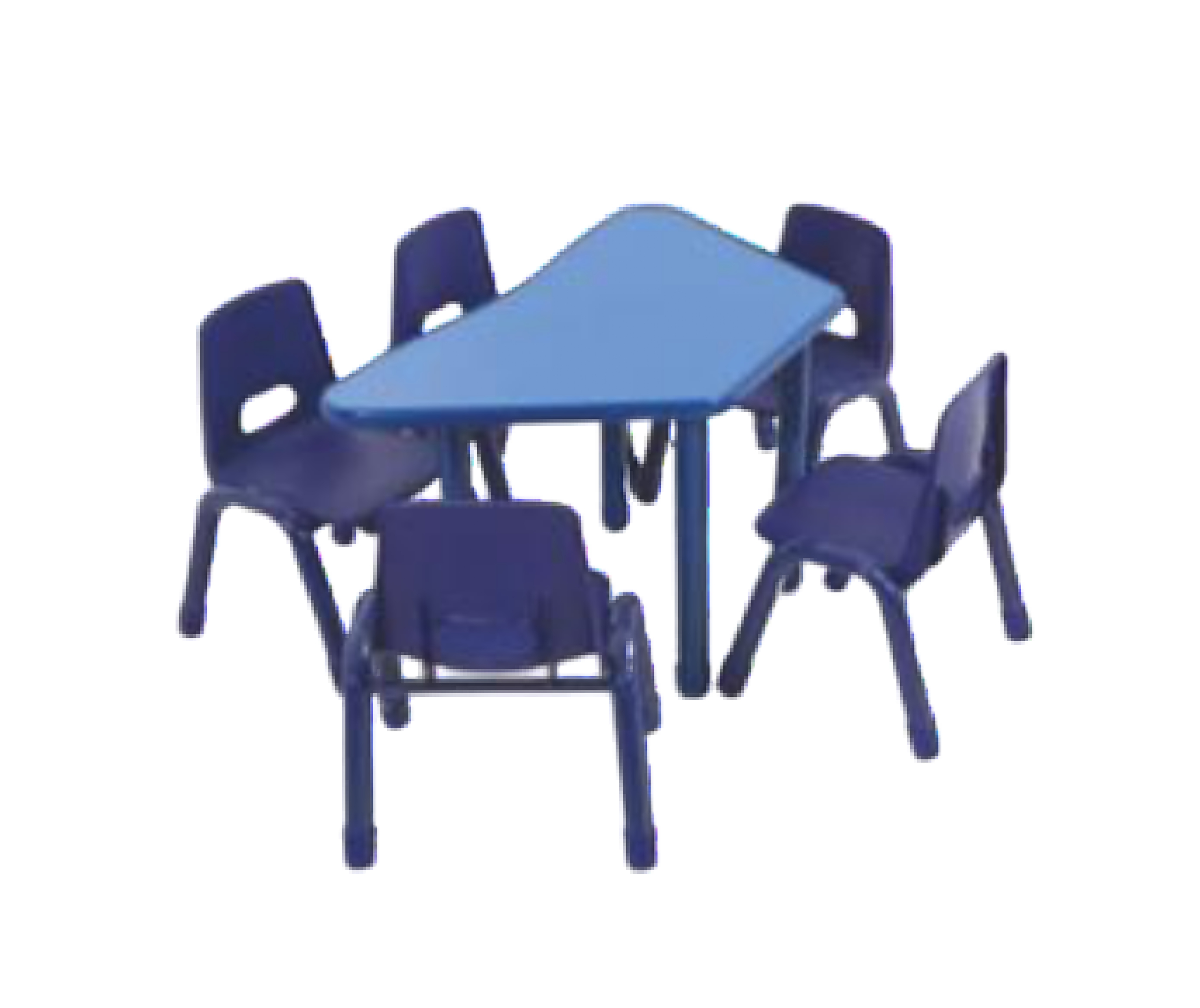 ชุดโต๊ะสี่เหลี่ยมคางหมู พร้อมเก้าอี้ 5 ที่นั่ง โต๊ะเก้าอี้นักเรียน,โต๊ะเด็ก,เก้าอี้เด็ก,อนุบาล-ประถม,โต๊ะกิจกรรม,โต๊ะพลาสติกขาเหล็ก,โต๊ะเขียนหนังสือเด็ก สั่งนำเข้า ขนาดโต๊ะ 60x120x48-56 ซม.