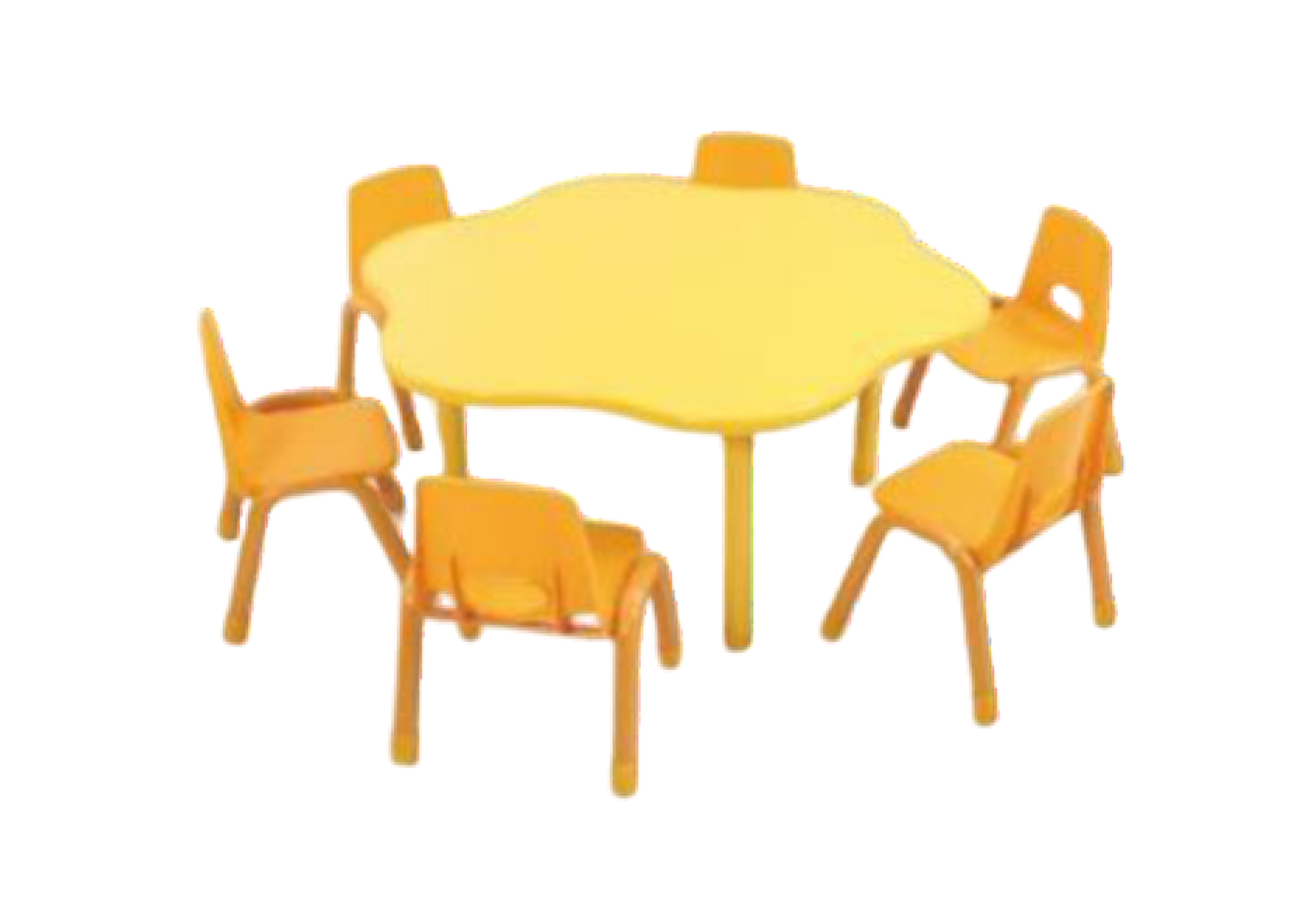 ชุดโต๊ะดอกไม้หรรษา พร้อมเก้าอี้ 6 ที่นั่ง โต๊ะเก้าอี้นักเรียน,โต๊ะเด็ก,เก้าอี้เด็ก,อนุบาล-ประถม,โต๊ะกิจกรรม,โต๊ะพลาสติกขาเหล็ก,โต๊ะเขียนหนังสือเด็ก สั่งนำเข้า ขนาดเส้นทะแยงมุม 120 ซม. ขนาดความสูงโต๊ะ 37-60 ซม.