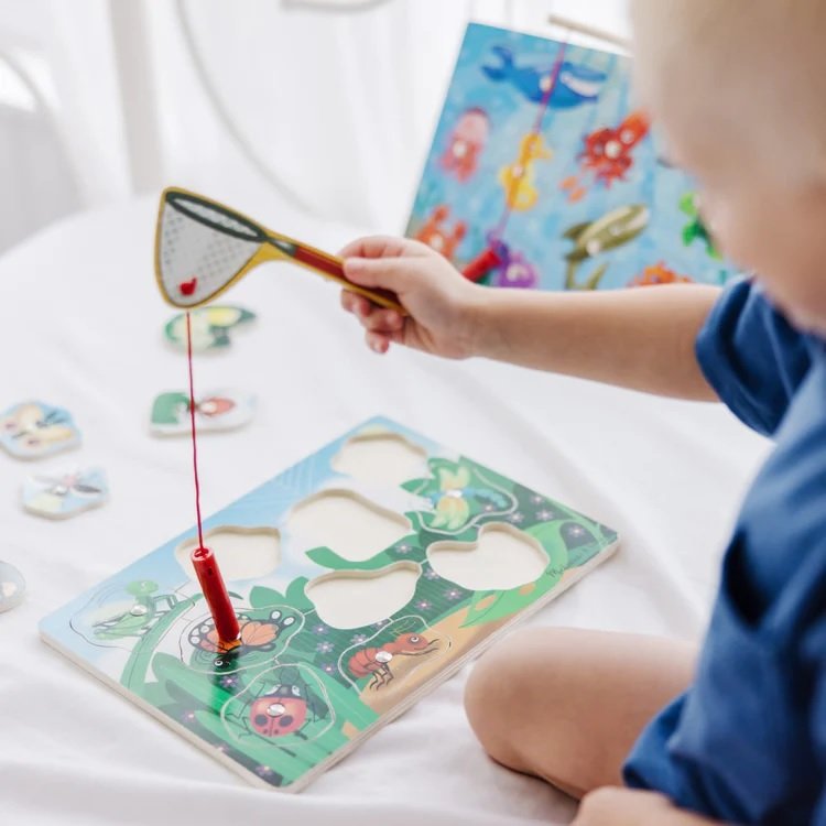 Magnetic Puzzle Game - Bug Catching บอร์ดเกมแม่เหล็ก รุ่นจับแมลง, ของเล่นเสริมพัฒนาการ, ของเล่นเด็ก,พร้อมส่ง