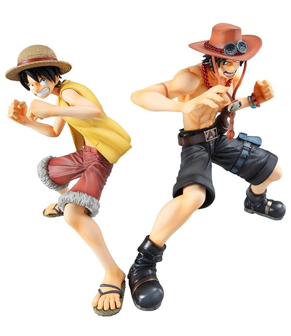Brother Set ของแท้ JP แมวทอง - POP Deluxe Megahouse [โมเดลวันพีช] (2 ตัว)
