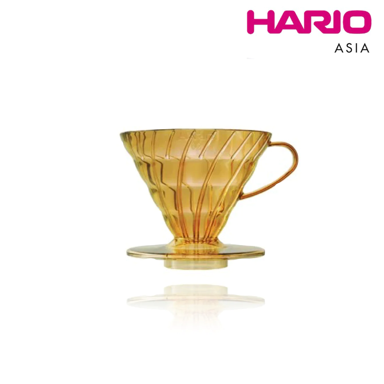 V60 Dripper 02 Size for 1-4 Cups Transparent Honey Yellow VD-02-THY-A