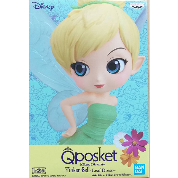 Tinker Bell Leaf Drees - Pastel Color ของแท้ JP - Q Posket Banpresto [โมเดล Disney]