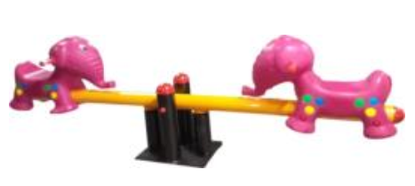 ไม้กระดกช้าง 2ที่นั่ง เครื่องเล่นสนามเหล็ก คานกระดก เครื่องเล่นสนาม สินค้าพร้อมส่งในไทย