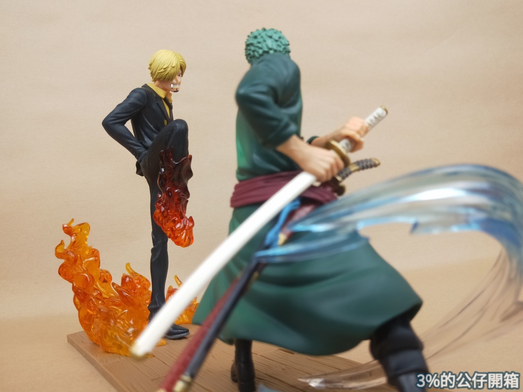 Zoro & Sanji ของแท้ JP แมวทอง - Log File Selection Banpresto [โมเดลวันพีช] (2 ตัว)