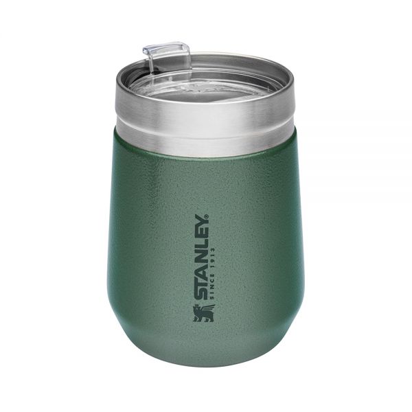 Go Wine Tumbler 10Oz Hammertone Green