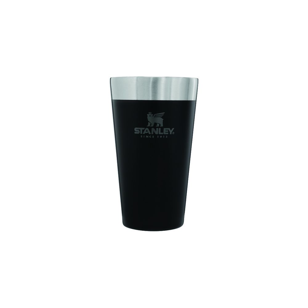 Adventure Stacking Beer Pint 16Oz Matte Black