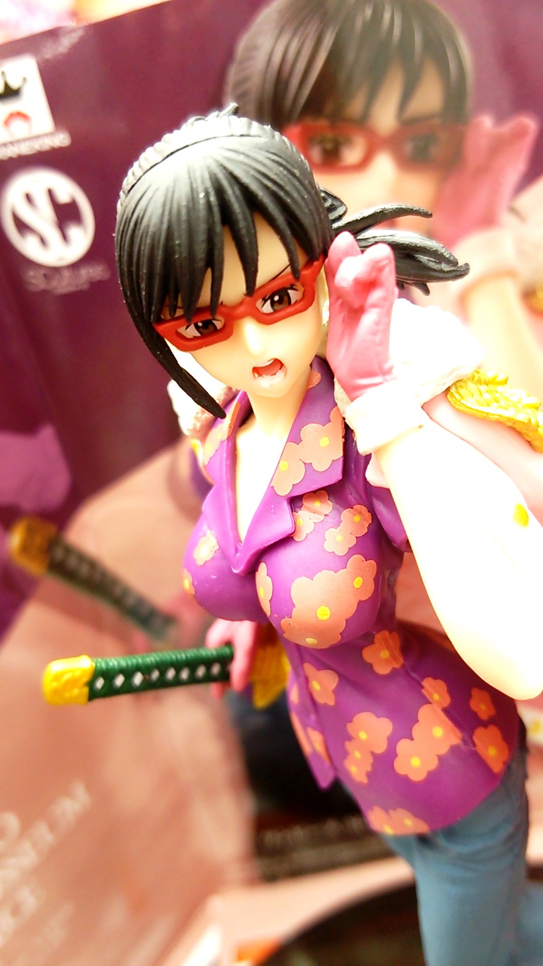 Tashigi ของแท้ JP แมวทอง - Scultures Banpresto [โมเดลวันพีช]