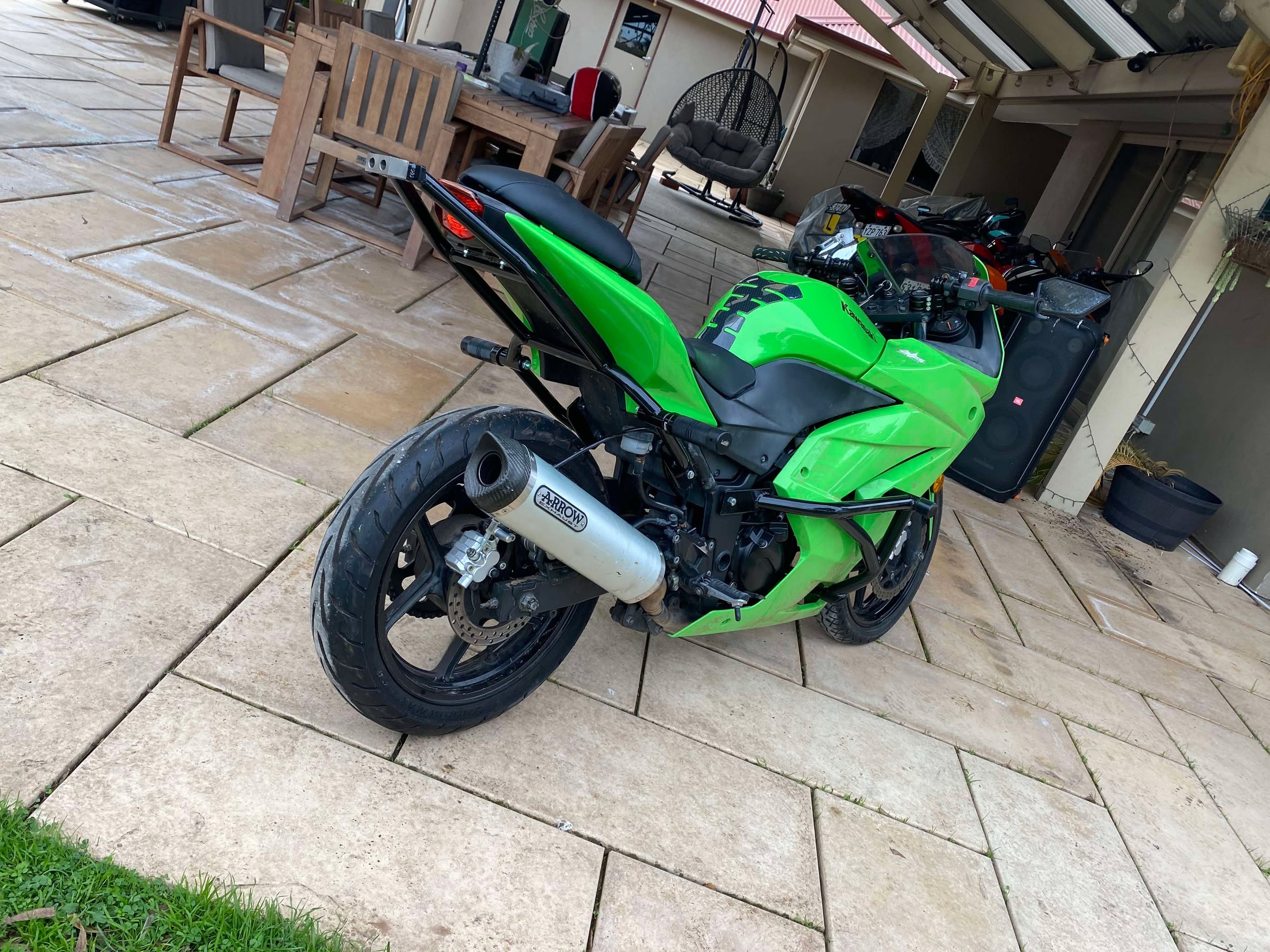Ninja250R New 12 bar with subcage comewith Titanium