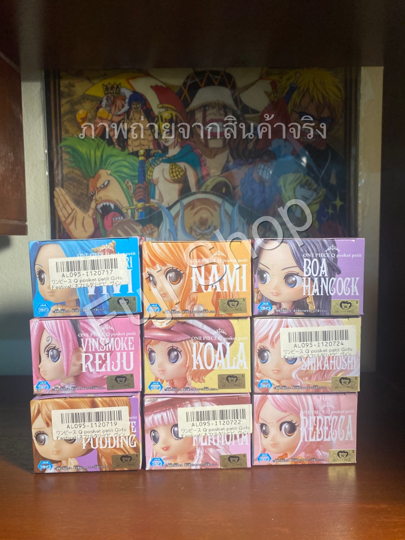 Girls Festival Set ของแท้ JP แมวทอง - Q Posket Petit Banpresto [โมเดลวันพีช] (9 ตัว)