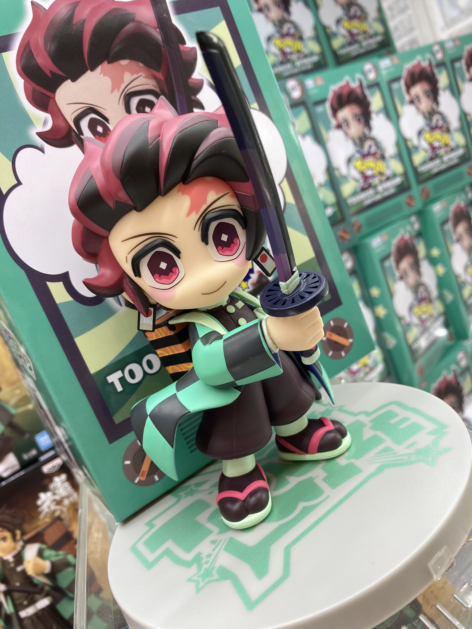 Tanjiro Cartoon Color ของแท้ JP - Toonize FuRyu [โมเดล Demon Slayer]