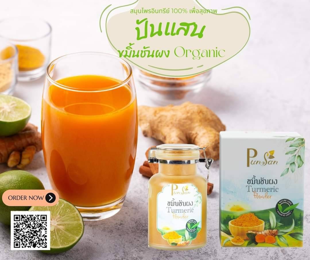 ผงขมิ้นชันอินทรีย์ Tumeric Powder Organic