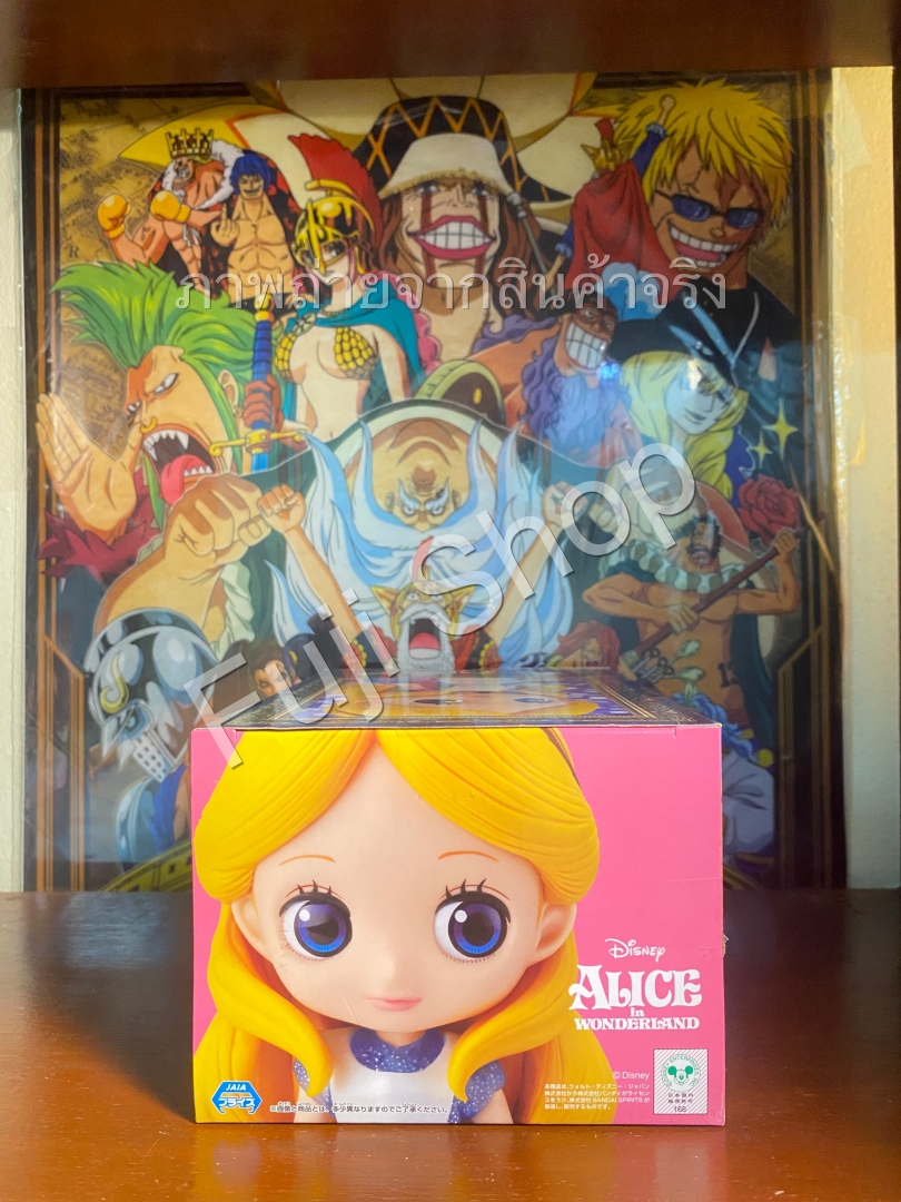 Alice - Glitter Line ของแท้ JP - Q Posket Banpresto [โมเดล Disney]