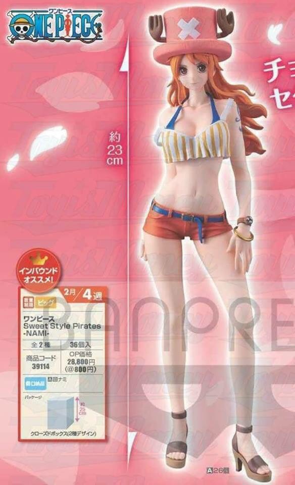 Nami ของแท้ JP แมวทอง - Sweet Style Pirates Banpresto [โมเดลวันพีช]