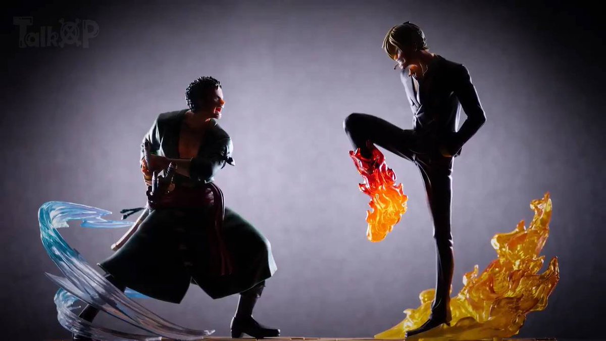 Zoro & Sanji ของแท้ JP แมวทอง - Log File Selection Banpresto [โมเดลวันพีช] (2 ตัว)