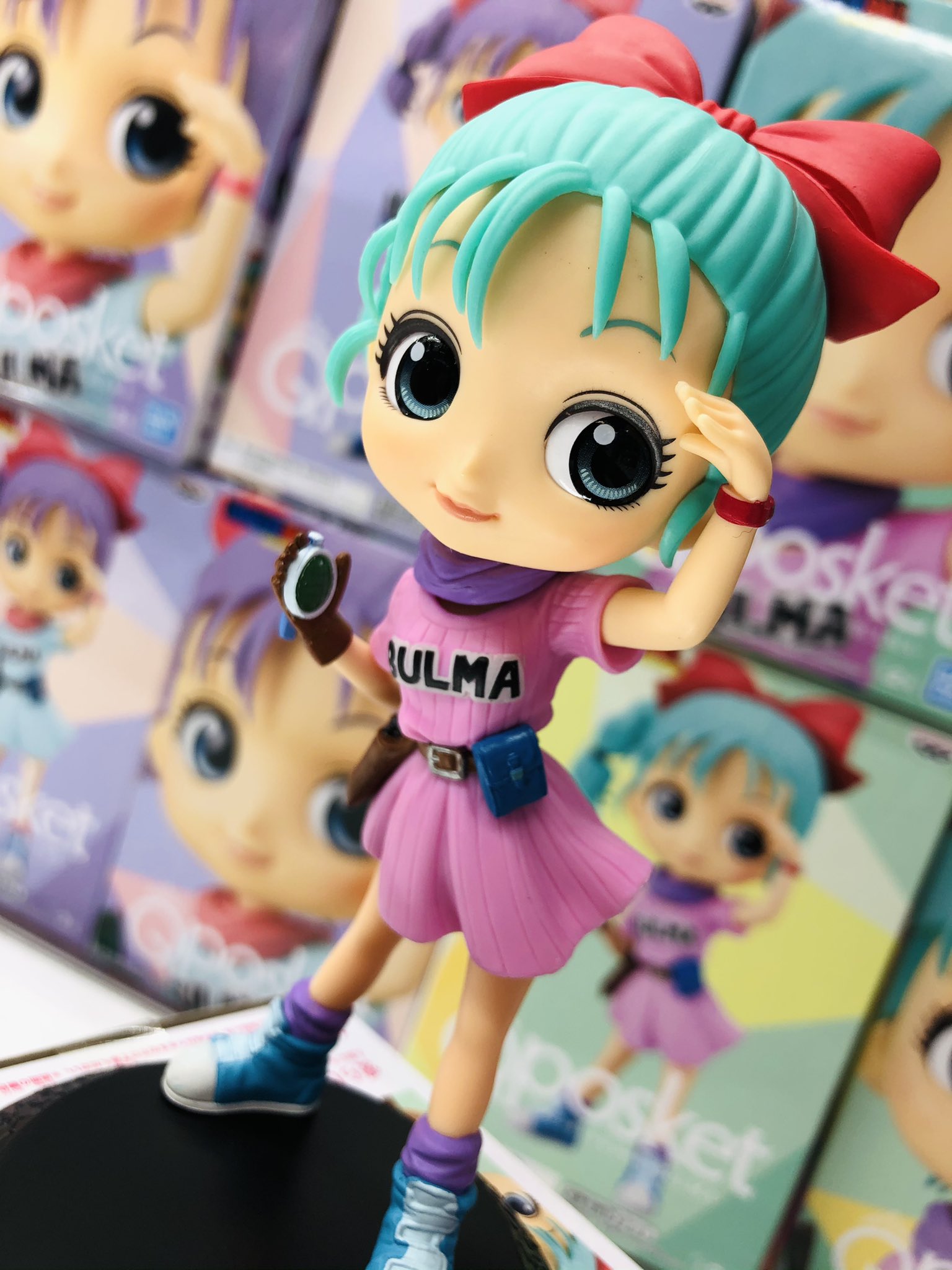 Bulma ของแท้ JP แมวทอง - Q Posket Banpresto [โมเดลดราก้อนบอล]