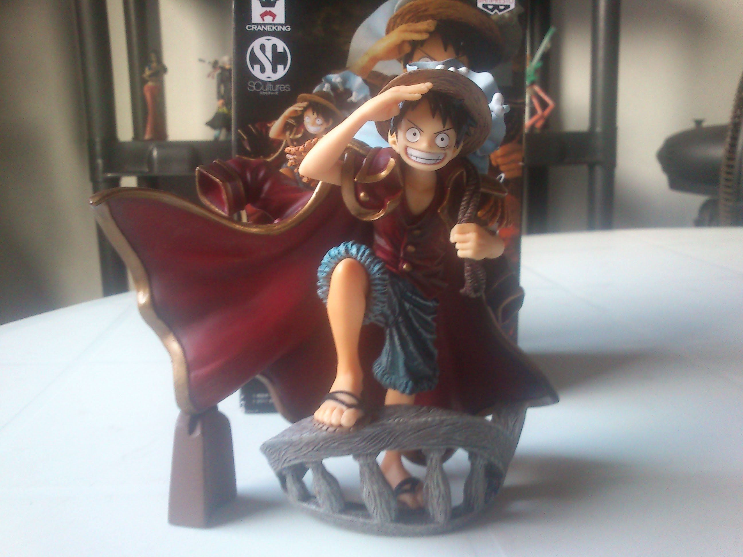 Luffy ของแท้ JP แมวทอง - Scultures Banpresto [โมเดลวันพีช]