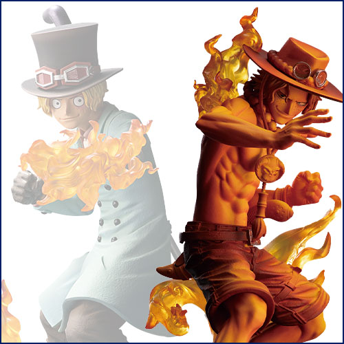 Brotherhood Stampede Set ของแท้ JP แมวทอง - Banpresto [โมเดลวันพีช] (2 ตัว)