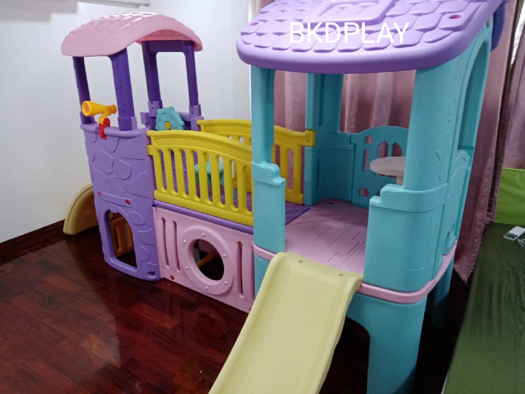 บ้านน้อย 2 ชั้น สีหวาน,ของเล่นเด็ก,พร้อมส่ง ราคาโรงงาน