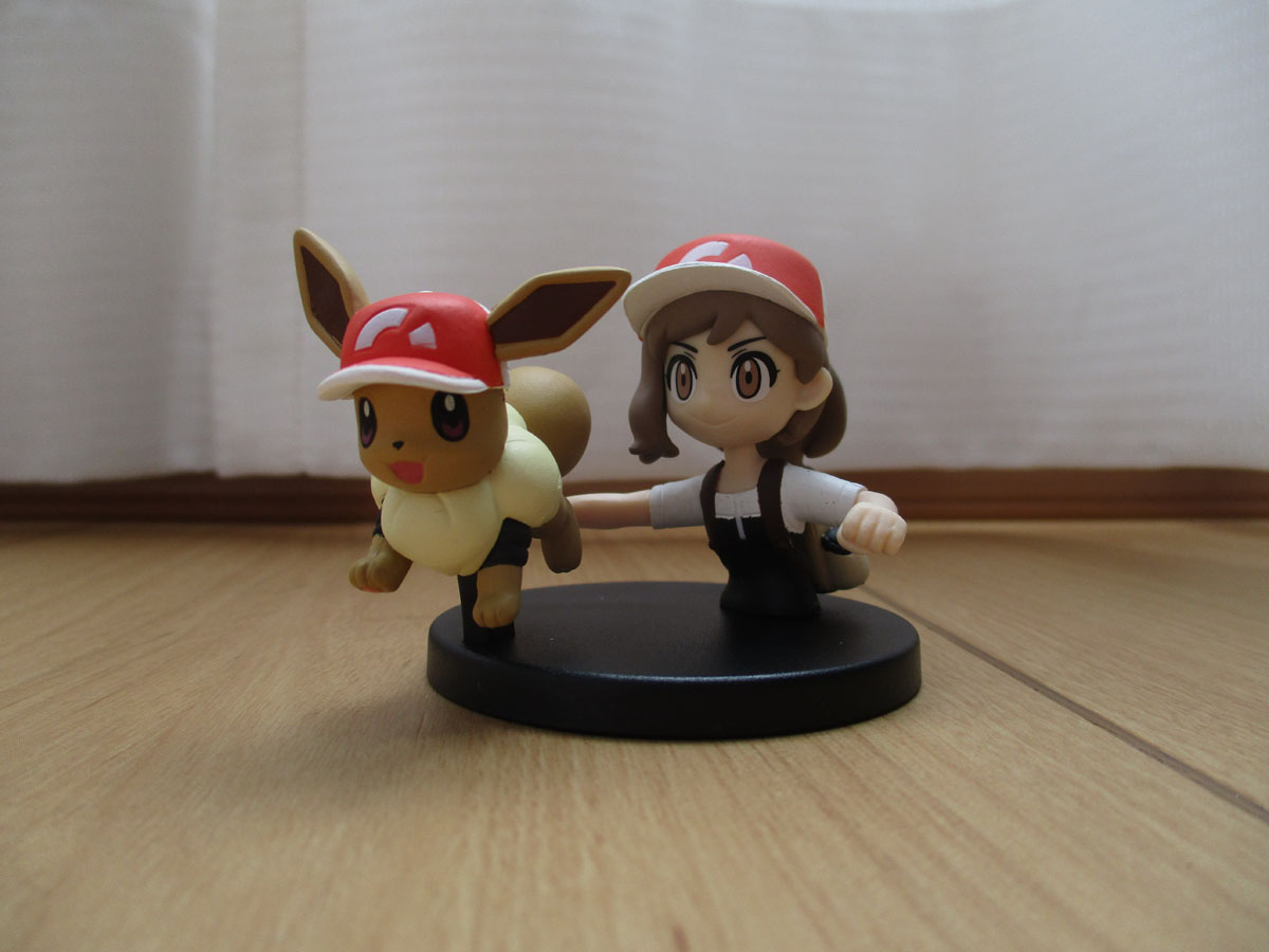 Eevee & Trainer ของแท้ JP - Pokemon Center [โมเดลโปเกมอน] (2 ตัว)