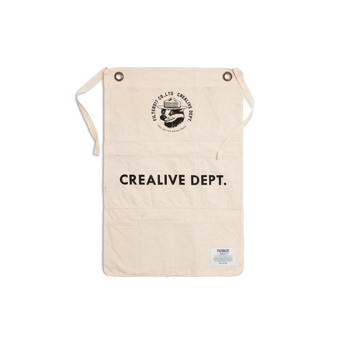 Mix Badger Canvas Wall Storage White