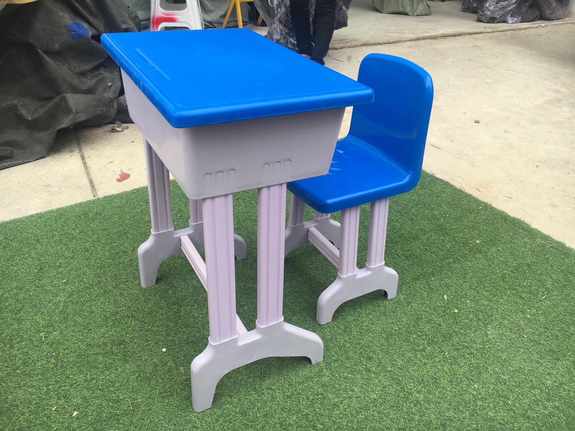 ชุดโต๊ะเก้าอี้,โต๊ะนักเรียนเดี่ยว โต๊ะนักเรียน โต๊ะเขียนหนังสือ เฟอร์นิเจอร์เด็ก พร้อมส่ง โต๊ะ ขนาด 38*55*74 ซม. เก้าอี้ขนาด 30*30*40 ซม.