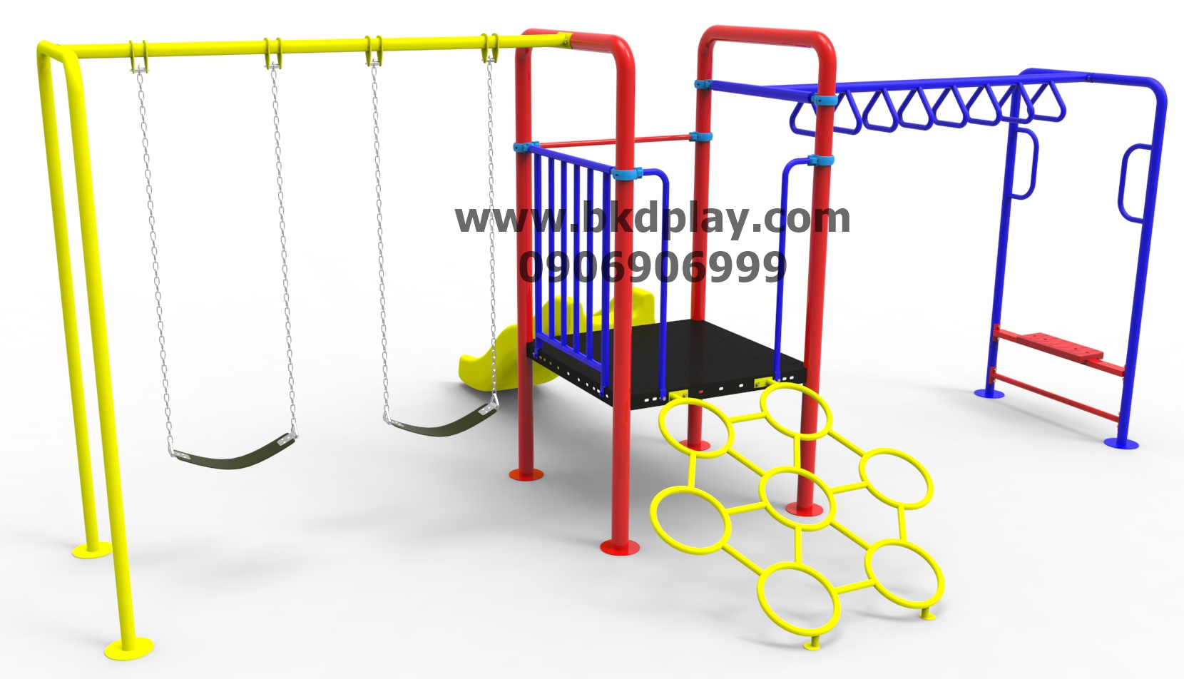 ชุดหอสไลด์80 +บาร์โหน +ปีนป่ายเชือก เครื่องเล่นสนาม กลางแจ้ง เหล็ก, สไลเดอร์ของเล่น สั่งทำ 10-20 วัน ขนาด 430x610x250 ซม.