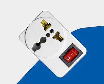 Adapter Universal 1 ช่อง พร้อมสวิตซ์