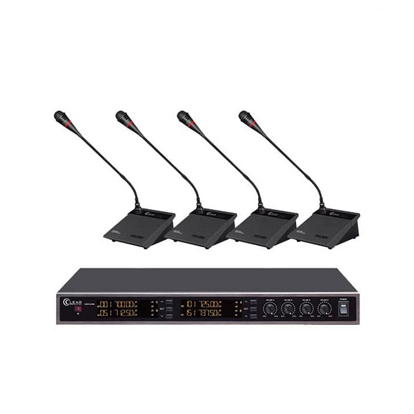ชุดไมค์ประชุมไร้สายสำหรับ 4 ท่าน CLEARSOUND CSW-540 Wireless Conference System