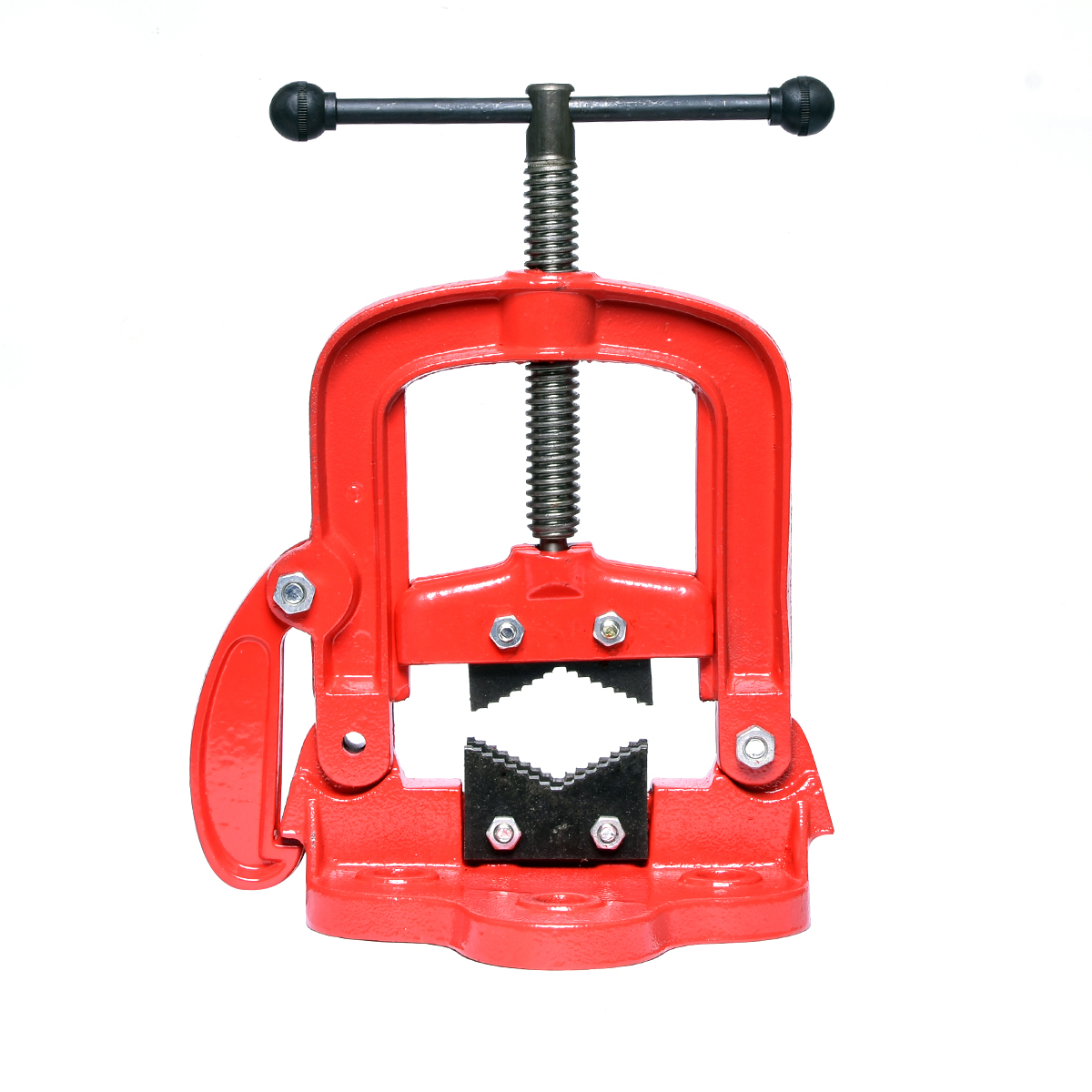 110 มม. ปากกาจับท่อแบบตั้งโต๊ะ หรือ ปากกาจับแป๊บแบบตั้งโต๊ะ "POLO"#WT-2087 Pipe table vise เบอร์ 3
