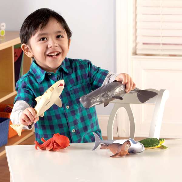 ชุดสัตว์ทะเลจัมโบ้ ในชุดมี 6 ชิ้น ของเล่นเสริมพัฒนาการ, ของเล่นเด็กอนุบาล, สื่อการสอนเด็กอนุบาล