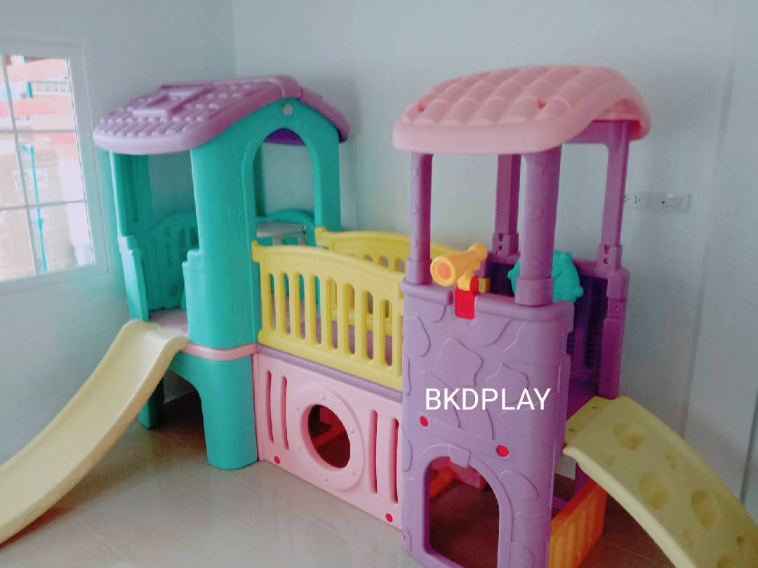 บ้านน้อย 2 ชั้น สีหวาน,ของเล่นเด็ก,พร้อมส่ง ราคาโรงงาน