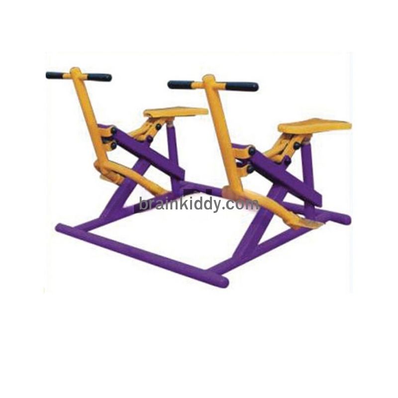 เครื่องออกกำลังกาย กลางแจ้ง ชุดบริหาร ช่วงลำตัว แบบคู่ ลานกีฬา อเนกประสงค์ สนามกีฬา ขนาด 120*130*150 ซม.