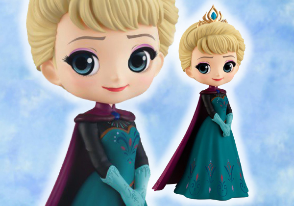 Elsa Coronation Style - Normal Color ของแท้ JP - Q Posket Banpresto [โมเดล Disney]