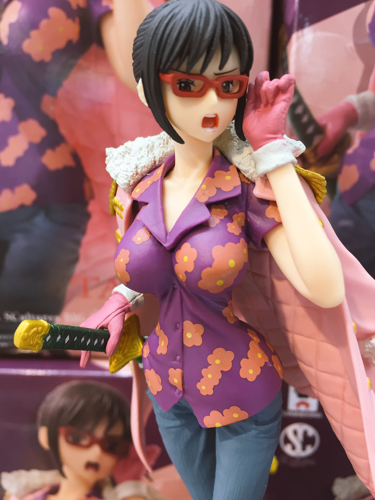 Tashigi ของแท้ JP แมวทอง - Scultures Banpresto [โมเดลวันพีช]