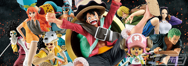 Straw Hat Pirates Stampede Set ของแท้ JP แมวทอง - Ichiban Kuji Banpresto [โมเดลวันพีช] (9 ตัว)