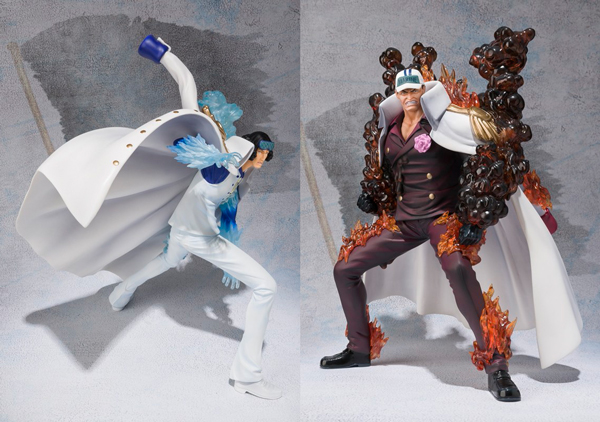 Akainu VS Aokiji ของแท้ JP แมวทอง - Figuarts Zero Bandai [โมเดลวันพีช] (2 ตัว)