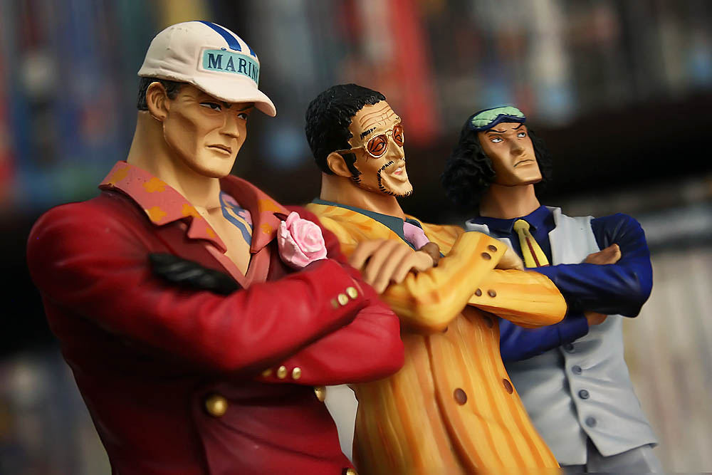 Marine Admiral Set ของแท้ JP แมวทอง - DX Banpresto [โมเดลวันพีช] (4 ตัว)