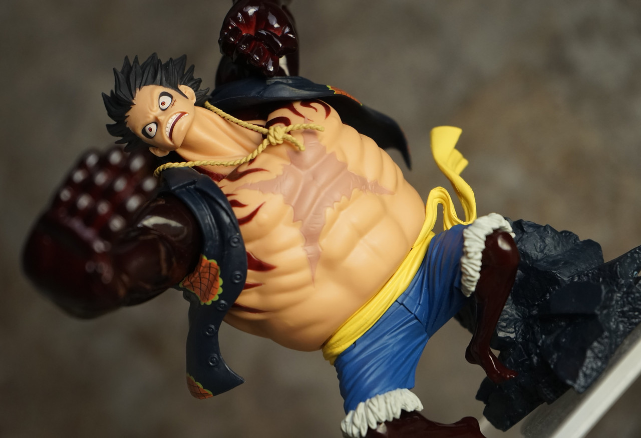 Luffy Gear 4 ของแท้ JP แมวทอง - Scultures Banpresto [โมเดลวันพีช]