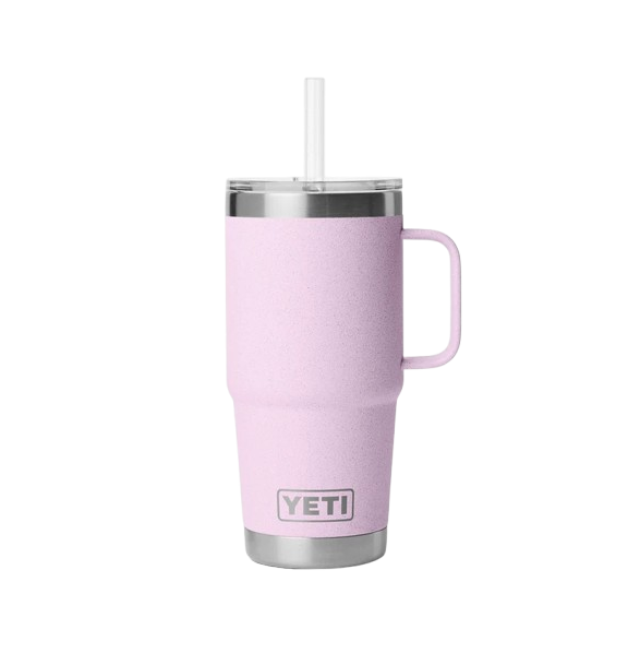 Rambler 25Oz Mug With Straw Lid Cherry Blossom