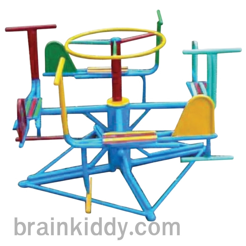 เครื่องบินหมุน 4 ที่, เครื่องเล่นสนามกลางแจ้ง , เครื่องเล่นสนามแบบเหล็ก,ชิงช้า,สไลเดอร์,โยกเยกเหล็ก, ม้าหมุน, OutdoorPlayground, ราคาโรงงาน ขนาด 100x100x80 ซม.