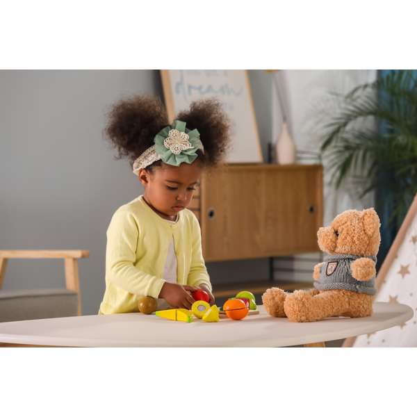 ชุดฝึกหั่นผลไม้หลากสี สื่อการสอนอนุบาล,ปฐมวัย,ของเล่นเสริมพัฒนาการ, ของเล่นเสริมทักษะ