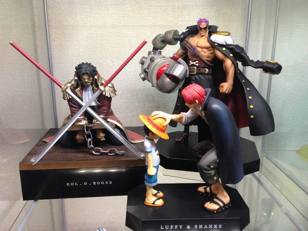 Luffy & Shanks ของแท้ JP แมวทอง - Ichiban Kuji Banpresto [โมเดลวันพีช] (2 ตัว)