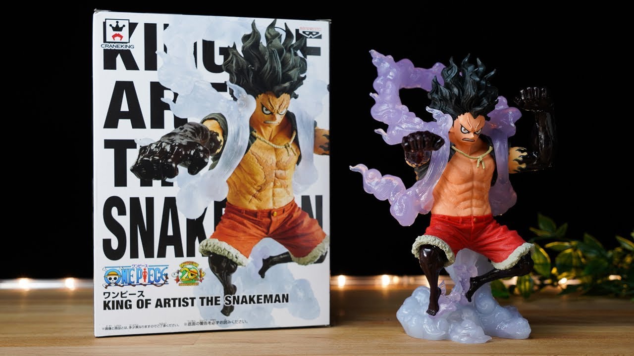 Luffy Gear 4 Snake Man ของแท้ JP แมวทอง - King of Artist Banpresto [โมเดลวันพีช]