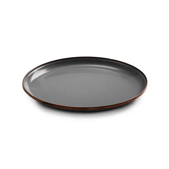 Barebones Enamel Salad Plate Slate Gray Set of 2 CKW-374