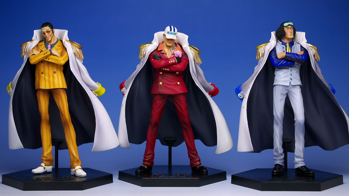 Marine Admiral Set ของแท้ JP แมวทอง - DX Banpresto [โมเดลวันพีช] (4 ตัว)
