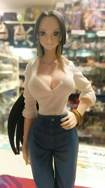 Boa Hancock ของแท้ JP แมวทอง - Jeans Freak The Last World Banpresto [โมเดลวันพีช]