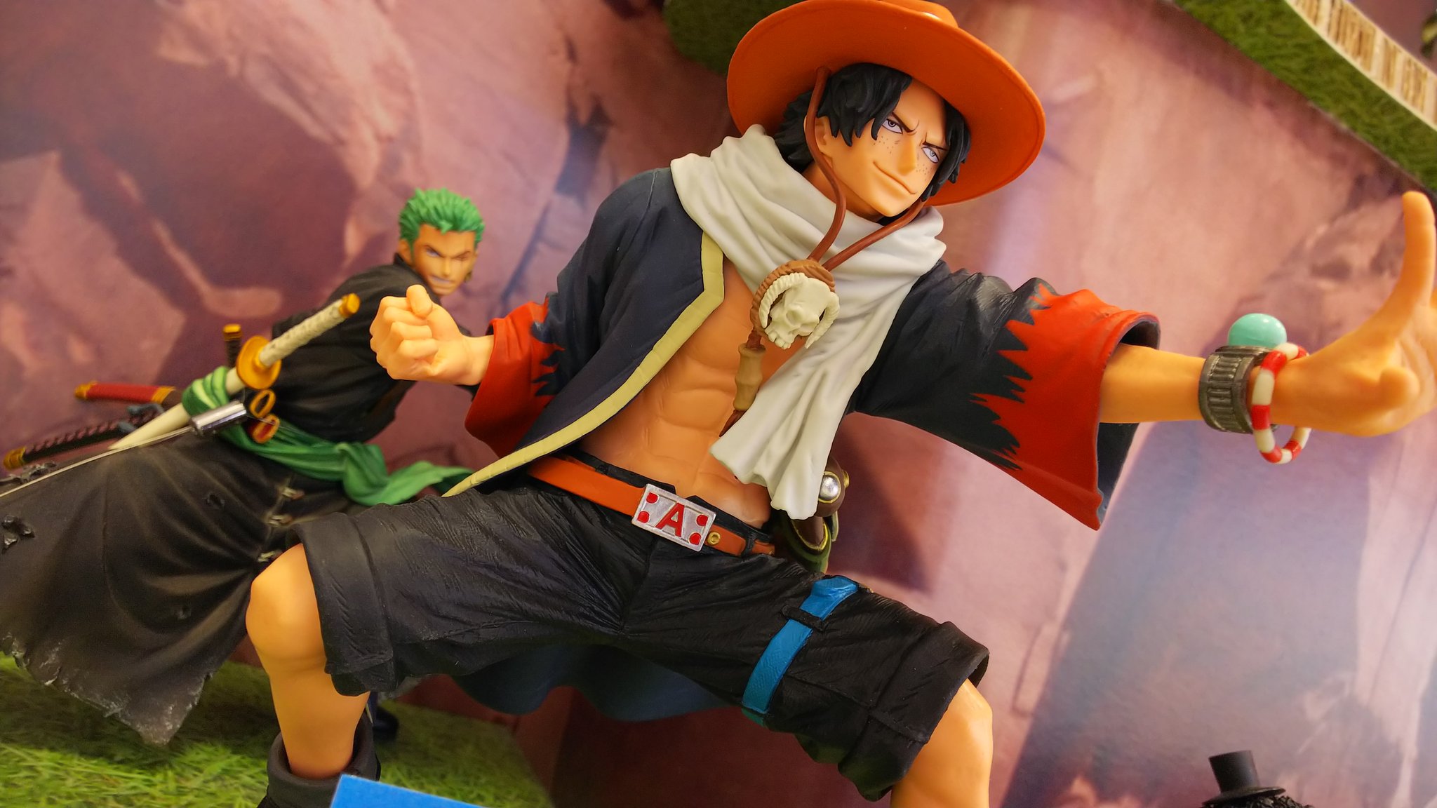 Ace ของแท้ JP แมวทอง - King of Artist Banpresto [โมเดลวันพีช]
