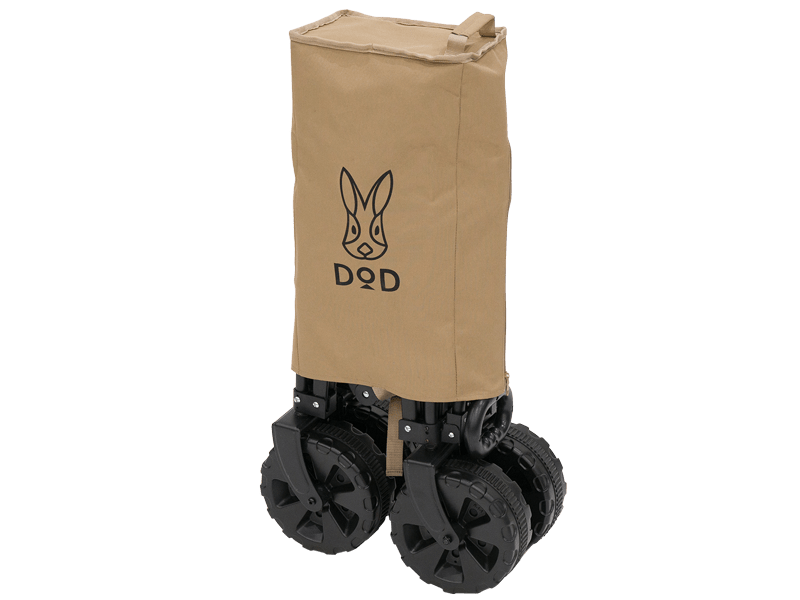 DoD Folding Carry Wagon Washable Fat Tire Tan C2-835-TN