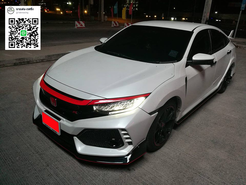 9Den&K-TypeR VS Honda Civic(FC)'16-ปัจจุบัน [หล่อหน้าเสริมข้างจบที่หลังแบบนี้ซิที่เราต้องการ]